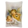 Cadre en bois a suspendre ou a poser H. 11 x 7 cm avec image, plusieurs saints.