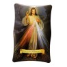 Cadre en bois a suspendre ou a poser H. 11 x 7 cm avec image, plusieurs saints.