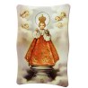 Cadre en bois a suspendre ou a poser H. 11 x 7 cm avec image, plusieurs saints.