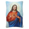 Cadre en bois a suspendre ou a poser H. 11 x 7 cm avec image, plusieurs saints.
