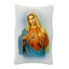 Cadre en bois a suspendre ou a poser H. 11 x 7 cm avec image, plusieurs saints.