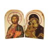 Diptyque en bois grave image Dorée H.7 x 9.5 cm, divers modelés, vendus en assortiment.
