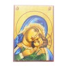 Icone en bois serigraphiee a suspendre ou a poser H.9x6 cm, plusieurs sujets.