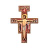 Croix de saint Francois image collee sur contre plaque, plusieurs tailles.