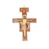Croix de saint Francois image collee sur contre plaque, plusieurs tailles.