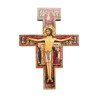 Croix de saint Francois image collee sur contre plaque, plusieurs tailles.