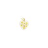 Pendentif coeur en veritable verre de Murano H. 2 cm, livre en boite.