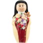 Statue enfantine de la Sainte Therese, H. 8.cm