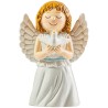 Statue enfantine Ange bleu avec une colombe,  H.10 cm