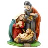 Nativité en résine de couleur, H. 4.1 cm