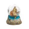 Boule de neige avec la nativité et décor, H. 6.4 cm.