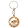 Porte-clés en bois du Jubilé 2025 Pèlerins de l'Esperance Ø 3.5 cm.