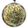Colliers en nylon avec pendentif en orgonite avec symbole couleur doree, Ø 3.6 cm. Lot de 5 symbole assortis.