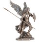 Statue de saint Raphaël en bronze coulé à froid, hauteur 24 cm.