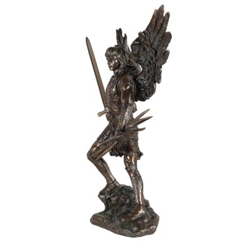 Statue de l’archange Remiel en bronze à froid, hauteur 28 cm.
