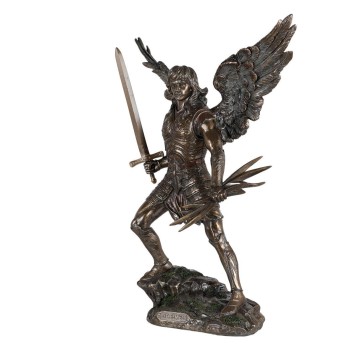 Statue de l’archange Remiel en bronze à froid, hauteur 28 cm.