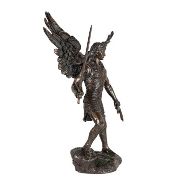 Statue de l’archange Remiel en bronze à froid, hauteur 28 cm.