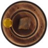 Brule encens en bois pour batonnets ou cones, Ø 10 cm. Existe avec differentes pierres.