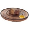 Brule encens en bois pour batonnets ou cones, Ø 10 cm. Existe avec differentes pierres.