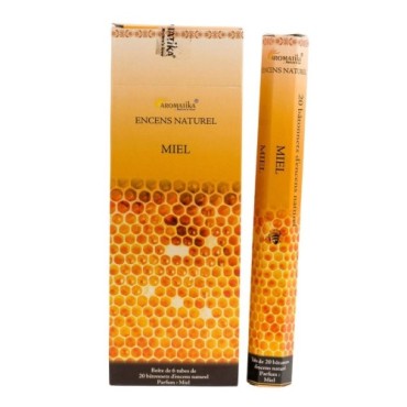 Bo-îte de 6 tubes Aromatika de 20 batônnets d'encens roulés à la main "Massala"  100% naturel (20 grammes)
