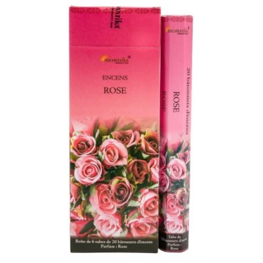 Bo-îte de 6 tubes Aromatika de 20 batônnets d'encens roulés à la main "Massala"  100% naturel (20 grammes)