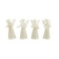 Anges en plastique fluo assemblé - hauteur 6 cm. SERIE DE 4 ANGES ASSORTIS.