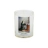 Veilleuse blanche avec autocollant de saint 20/24, H. 6,5 cm, Ø 5 cm ( VO 5).