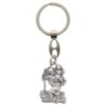 Porte-clés en métal représentant la silhouette de Saint Christophe – Hauteur 3 cm.