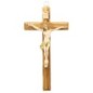 Crucifix en bois avec Christ en résine style bois, plusieurs tailles..