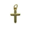 Croix de cou bâton petit modèle, dorée supérieur H. 1,2 cm..