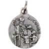 Medaille moulee ou frappee en metal couleur argentee Ø 1.8 cm. Plusieurs saints.
