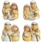 Nativité enfantine magnétique, H. 5 cm. Série de 4 assorties.