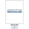 Autocollant transparent classique sans priere H. 10,5 x 6,5 cm pour bougie de neuvaine..