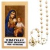 Chapelet de dévotion du saint sacrement avec notice explicative, livre en sachet individuel..