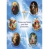Autocollant transparent classique sans priere H. 10,5 x 6,5 cm pour bougie de neuvaine..