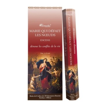 Boîte de 6 tubes Aromatika, 20 bâtonnets d'encens Massala naturels (20 g).