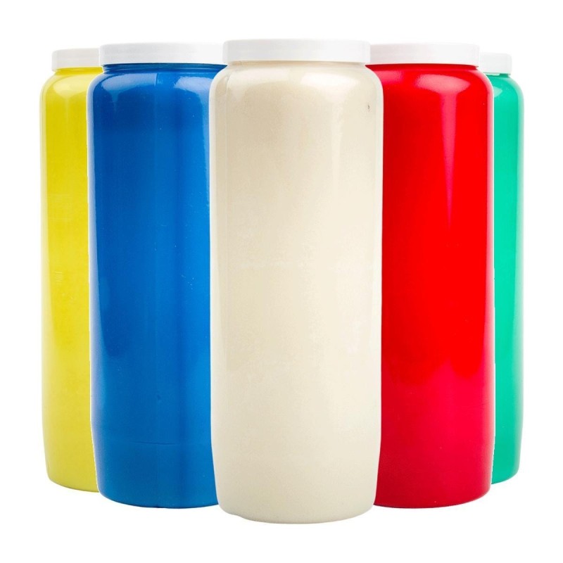Bougie de neuvaine – Durée 9 jours – 100 % végétale – H. 18 cm – Ø 6,5 cm – Vendue à l’unité.