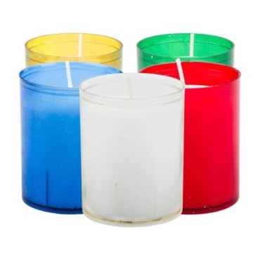 Veilleuse votive 20/24 heures, hauteur 6,5 cm, diametre 5 cm (VO 5). VENDUE A L UNITE.