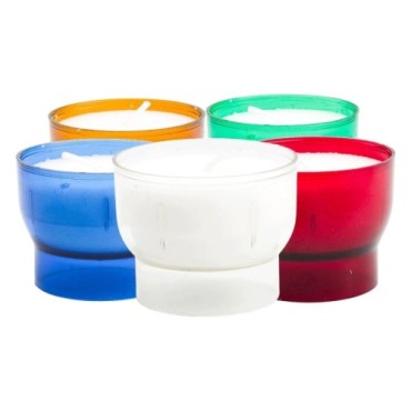 Veilleuse votive 5/6 heures, hauteur 4 cm, diametre 4,7 cm (VO3).