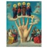 Autocollant Transparent classique de saint H. 5,1 x 3,1 cm pour veilleuse 20/24 heures..