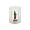 Veilleuse blanche avec autocollant de saint 20/24, H. 6,5 cm, Ø 5 cm ( VO 5).