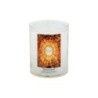 Veilleuse blanche avec autocollant de saint 20/24, H. 6,5 cm, Ø 5 cm ( VO 5).