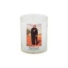 Veilleuse blanche avec autocollant de saint 20/24, H. 6,5 cm, Ø 5 cm ( VO 5).