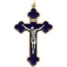 Croix baroque doree- emaillee plusieurs couleurs - Hauteur 8 cm--