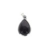 Pendentif en forme de goutte avec pierre, H. 2.5 cm. Differentes pierres.