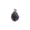 Pendentif en forme de goutte avec pierre, H. 2.5 cm. Differentes pierres.