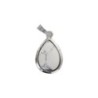 Pendentif en forme de goutte avec pierre, H. 2.5 cm. Differentes pierres.