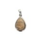 Pendentif goutte en pierre naturelle ou synthétique, H 2,5 cm