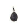 Pendentif en forme de goutte avec pierre, H. 2.5 cm. Differentes pierres.