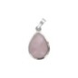 Pendentif goutte en pierre naturelle ou synthétique, H 2,5 cm
